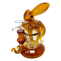 On Point Glass - 6" Squid Top Showerhead Perc Water Pipe - with 14M Bowl (MSRP $120.00)