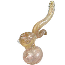 7" High Grade Fumed Twist Mouth Bubbler Hand Pipe (MSRP $60.00)