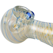 5" Silver Fumed Spiral Work Spoon Hand Pipe - 2 Pack (MSRP $50.00ea)