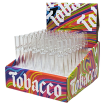 4.5" Clear Chillum Hand Pipe  - 48ct Display (MSRP $1.00ea)