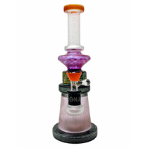 Lookah Glass - 11" Sandblasted Mandala Shower Head Water Pipe - with 14M Bowl (MSRP $175.00)