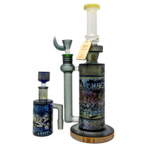 Cheech Glass - "Spray and Pray" Graffiti Artist Water Pipe & Ash Catcher Set  - with 14M Bowl (MSRP $250.00)