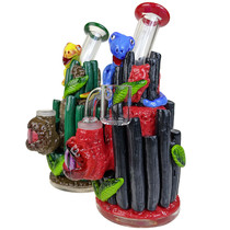 7" Dinosaur Treehouse Water Pipe - with 14M Banger (MSRP $60.00)