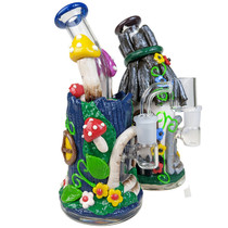 7" Treehouse Cottage Water Pipe - with 14M Banger (MSRP $60.00)