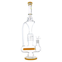 Clover - 18" Inline Recycler Water Pipe - with 14M Bowl (MSRP $120.00)