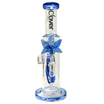 Clover - 12" Unique Design Big Rig Water Pipe - Blue - with 14M Bowl (MSRP $85.00)