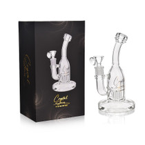 Crystal Series by High Point Glass - 8" Mini Bottle High Quality Tree Perc Water Pipe - with 14M Bowl (MSRP $100.00)