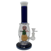 Chill Glass - 10" Blue Pineapple Perc Water Pipe Rig - with 14M Bowl (MSRP $70.00)