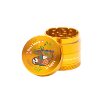 4 Piece 1.5" Don't Hurry Sloth Herb Grinder by Green Star *Drop Ship* (MSRP $18.00)