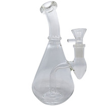 6.7" Clear Mini Rig Water Pipe - with 14M Bowl & 4mm Banger (MSRP $30.00)