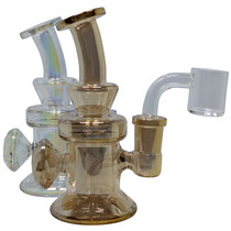 4.7" Mini Electro Plated Water Pipe - with 14M Banger (MSRP $40.00)