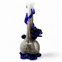High Point Glass - 14" Cobalt Entwined Rich Hues Soft Glass Water Pipe - with 14M Bowl (MSRP $80.00)
