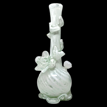 High Point Glass - 14" Pure Ivory Climber Soft Glass Water Pipe - with 14M Bowl (MSRP $80.00)