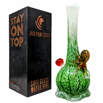 High Point Glass - 14" Rainbow Octo Soft Glass Water Pipe - with 14M Bowl (MSRP $80.00)