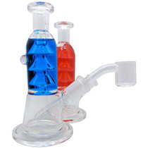 5.4" Glycerin Mini Straight Water Pipe - with 14M Banger (MSRP $40.00)