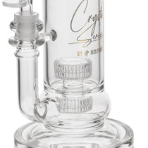 High Point Glass - Crystal Series 12" Double Matrix Water Pipe Box Set - with 14M Crystal Bowl (MSRP $120.00)