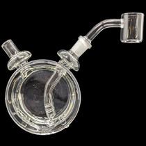 4" Full Circle Rig Water Pipe - with 10M Banger (MSRP $40.00)