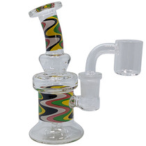 4.7" Wigwag Decal Water Pipe - with 14M Banger (MSRP $30.00)