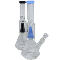 Loud Cloud Glass - 14" Showerhead Perc Beaker Water Pipe - with 14M Bowl (MSRP $100.00)