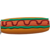 4" Silicone Hot Dog Hand Pipe (MSRP $12.00)