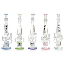 Lookah - 18" Color Rim Tree Perc Water Pipe - with 14M Bowl (MSRP $200.00)