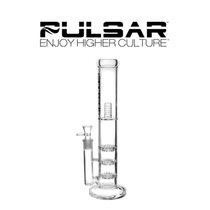 14" Triple Turbine Perc Straight Tube Bong by Pulsar *Drop Ship* (MSRP $143.99)							