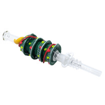 5" Clay XMAS Tree Nectar Collector - with 10M Quartz Tip (MSRP $15.00)