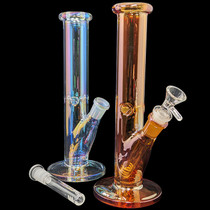 10" Electro Plated Straight Water Pipe - with 14M Bowl (MSRP $40.00)