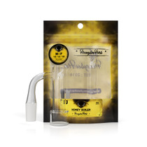 Honey Boiler 90° Standard Weld Yellow Line Quartz Banger by Honeybee Herb *Drop Ship* (MSRP $29.99)					