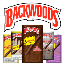 Backwoods Cigar Wraps 5ct - Display of 8 (MSRP $5.99ea)