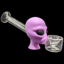 4.4" Silicone Alien Head Bubbler Hand Pipe (MSRP $15.00)