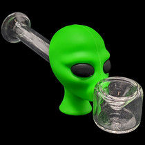 4.4" Silicone Alien Head Bubbler Hand Pipe (MSRP $15.00)