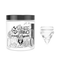 White Rhino - Spinner Diamond Carb Cap - 15ct Jar (MSRP $12.00ea)