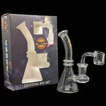 On Point Glass - CADET I Celestial Mini Rig Water Pip Box Set - with 10M Banger (MSRP $30.00)