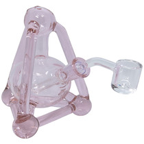5.7" Tetrahedron Water Pipe - with 14M Banger (MSRP $60.00)