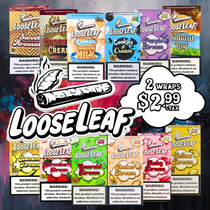 Looseleaf - Tobacco Wraps (2ct) - Box of 20 (Pre-Priced $2.99)