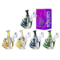 Cheech Glass - Mini Seythe Lizard Water Pipe Box Set - with 14M Banger & Carb Cap (MSRP $110.00)