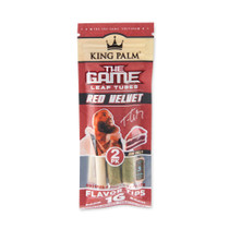 King Palm - Mini Squeeze And Pop Leaf Tubes (2pk) - Red Velvet - 20ct Display (MSRP $3.00ea)