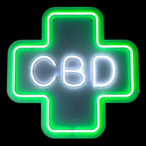 Neon LED Sign - CBD PLUS 20" x 20"