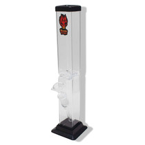 Headway - 12" Acrylic Square Straight Water Pipe - with 14M Glass Bowl & Down Stem (MSRP $25.00)