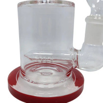 Hemper - 6" CustomGrow420 Inline Perc Rig Water Pipe - Red - with 14M Bowl (MSRP $30.00)