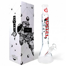 Social Glass - 15" Astronaut Beaker Water Pipe - with 14M Bowl (MSRP $100.00)