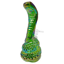 10" King Cobra Snake Soft Glass Water Pipe - with 14M Bowl (MSRP $50.00)