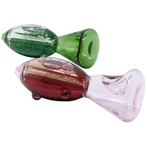 4.8" Glycerin Glitter Assorted Chillum Hand Pipe (MSRP $30.00)