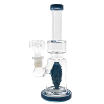 7'' Assorted Color Rim Accent Cactus Perc Water Pipe - with 14M Bowl (MSRP $30.00)