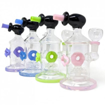 6'' Donut & Sprinkler Perc Banger Hanger Water Pipe - with 14M Bowl (MSRP $30.00)