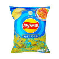 Lays Chips (China) - Prawn and Hot Sauce - Display of 22 (MSRP $8.00ea)