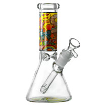 8" Sweet Treats Emoji Beaker Water Pipe - with 14M Bowl (MSRP $40.00)