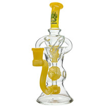 Calibear - 8" Vibrant Color Triple Perc Recycler Water Pipe - with 14M Bowl (MSRP $120.00)