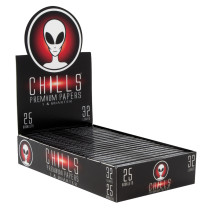 CHILLS - Premium Rolling Papers 1 1/4 - Display of 25 (MSRP $2.00ea)